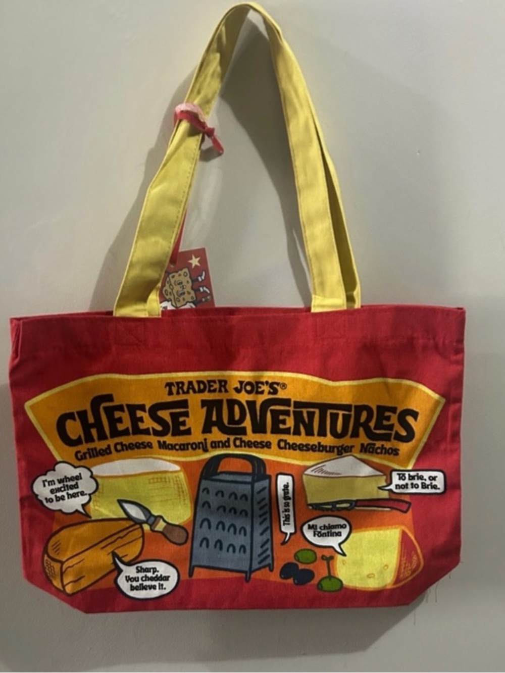 Trader Joe's Cheese Adventures Tote Bag - Picture 2 of 5